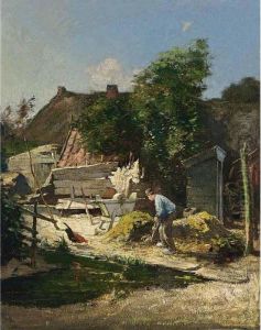 A Farmer At Work by Hendrik Jan Wolter