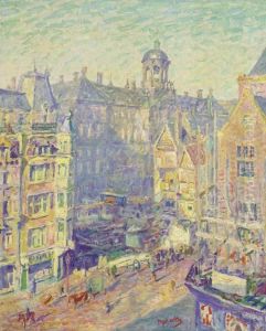 Paleis Op De Dam Vanaf Het Rokin by Hendrik Jan Wolter