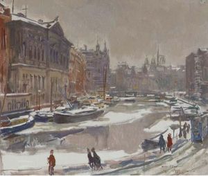 Rokin En Oude Turfmarkt, Winter
