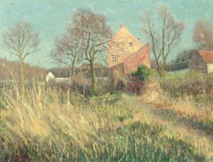 Houses In A Field