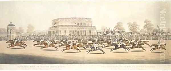 Panoramic view of Britsh horse-racing - view 1
