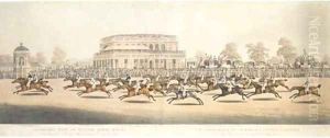 Panoramic view of Britsh horse-racing by Clifton Thomson
