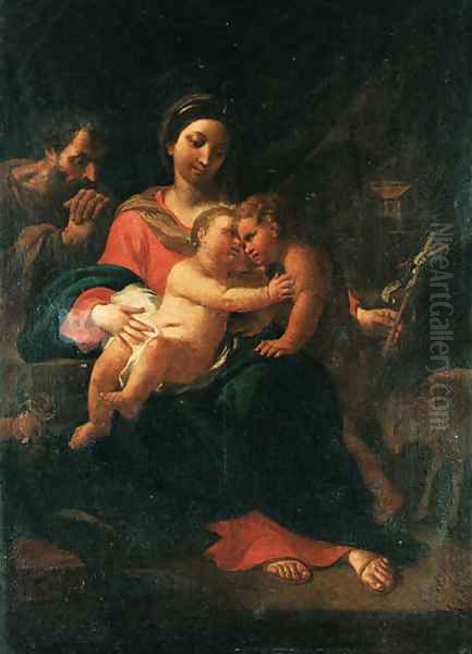 The Holy Family with the Infant Saint John the Baptist by Flaminio Torri