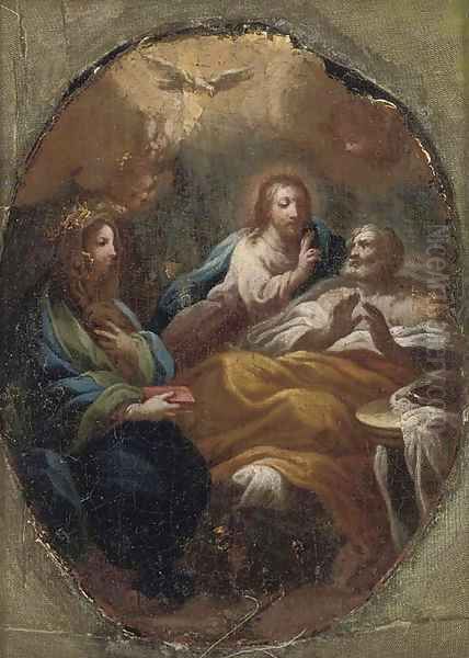 Christ blessing a man - view 1