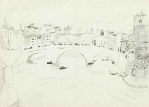 Figures On A Bridge
