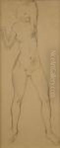 Standing Female Nude by Christopher Wood
