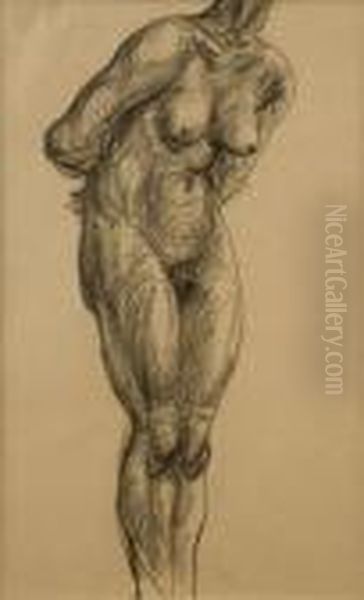 Standing Female Nude, Front - view 1