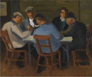 The Card Players by Christopher Wood