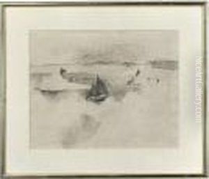 Boats Off The Brittany Coast by Christopher Wood