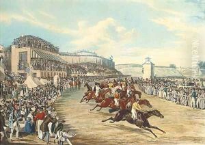 The race for the Tradesman's Plate, Chester, 1839 (Siltzer 277), by J. Harris by Francis Calcraft Turner