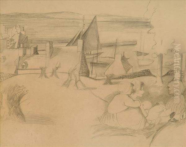 Breton Fishing Village - view 1