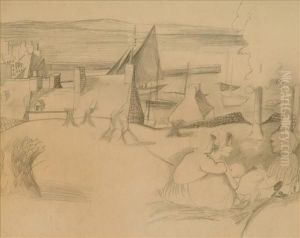 Breton Fishing Village by Christopher Wood