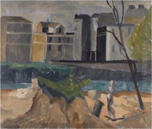 Landscape, Outskirts Of Paris by Christopher Wood