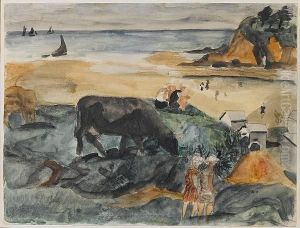 Coast Near Treboul by Christopher Wood