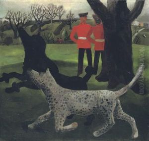 Dogs At Play by Christopher Wood