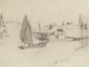 A Breton Harbour by Christopher Wood