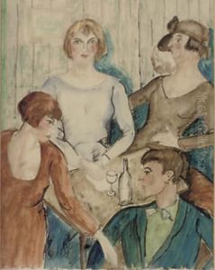 The Drinking Party by Christopher Wood