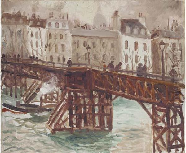 Wooden Bridge On The Seine - view 1