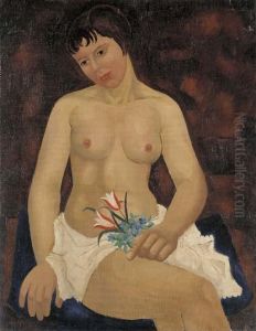 Nude With Tulips by Christopher Wood