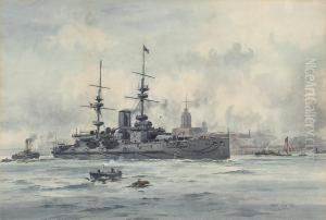 The Pre-'dreadnought' Battleship
Majestic by Frank Watson Wood