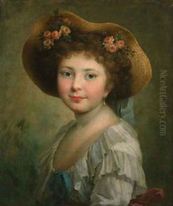 Portrait of a girl by Johann Friedrich August Tischbein