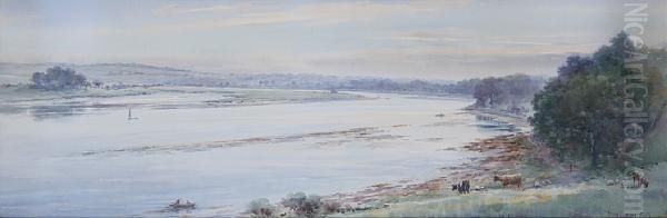 River Landscape, Possibly The Tweed - view 1