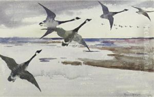 Canadian Geese by Frank Watson Wood
