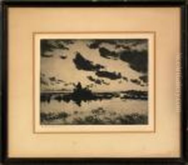 Hunters In A Marsh - view 1