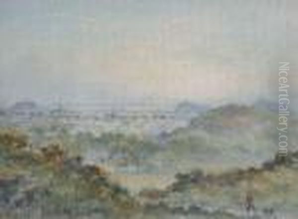 Edinburgh From The Braids, Sunset - view 1