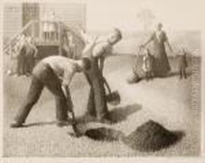 Tree-planting Group by Grant Wood
