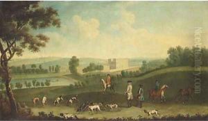 The Duke of Kingston shooting in the grounds of Thoresby Hall, Nottinghamshire