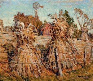 The Cornfield by Grant Wood