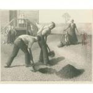 Tree-planting Group (czestochowski W-3) by Grant Wood