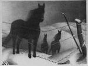 February (czest. W-19) by Grant Wood