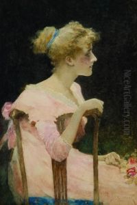 Illustration Of 'maude' For Tennyson's Maude by David Woodlock
