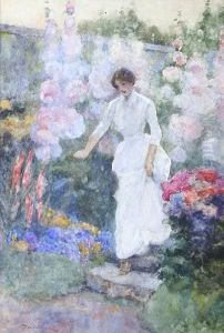 Maid In A Flower Garden by David Woodlock