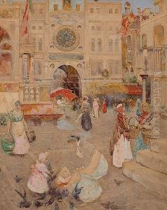 St Mark's Square, Venice. by David Woodlock