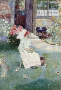 Shelling Peas by David Woodlock