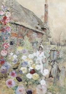 A Cottage Garden by David Woodlock