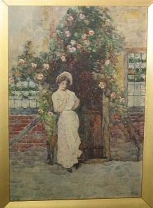 Young Maid At A Cottage Door