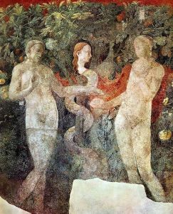 Creation Of Eve And Original Sin (detail) by Paolo Uccello