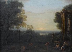 An Italianate Landscape by John Wootton