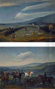 Duck Shooting; Fox Hunting by John Wootton