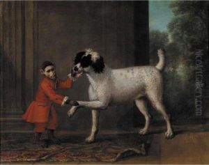 A Favorite Poodle And Monkey Belonging To Thomas Osborne, The 4th Duke Of Leeds