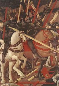 Bernardino della Ciarda Thrown Off His Horse (detail-1) 1450s