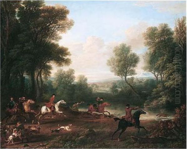 Viscount Bolingbroke's Hunting Party - view 1