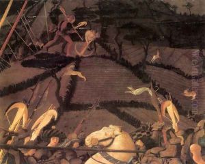Bernardino della Ciarda Thrown Off His Horse (detail-3) 1450s