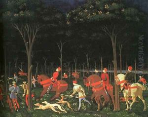 The Hunt in the Forest (right half) 1460s