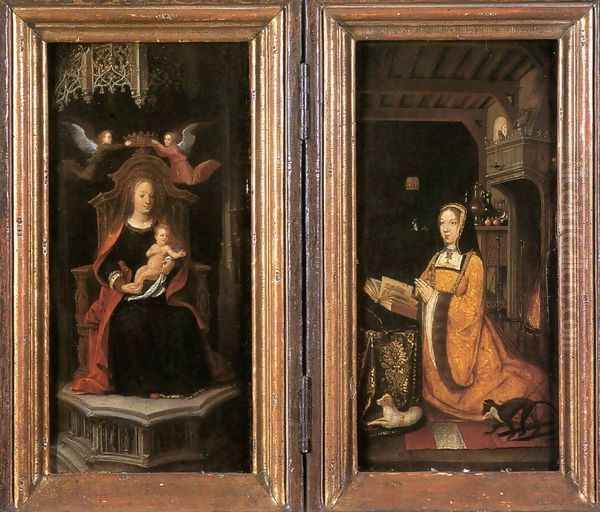 Diptych with Margaret of Austria Worshipping 1500-10 - view 1