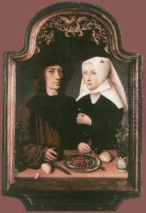 Portrait of the Artist and his Wife 1496 by Flemish Unknown Masters